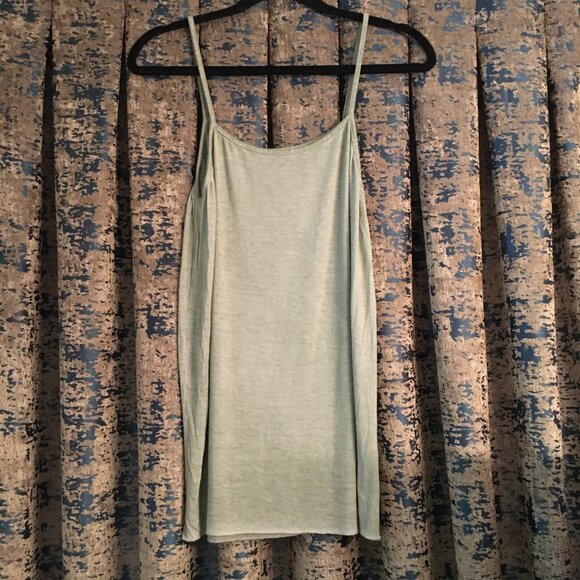 Heathered Sage Green Strappy Cami Tank Top - Picture 2 of 8